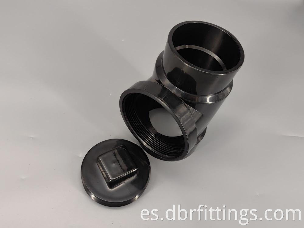 ABS fittings FLUSH CLEANOUT TEE for Water Treatment